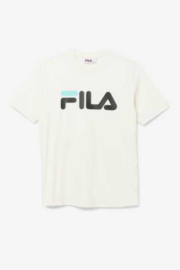 Fila Homme Eagle Tee 294 Turtledove / Noir / Bleu Turquoise Fila France WCR-154902